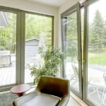 A image of top opened tilt and turn doors.