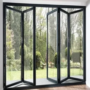 Aluminium bifold doors in London by Durajoin
