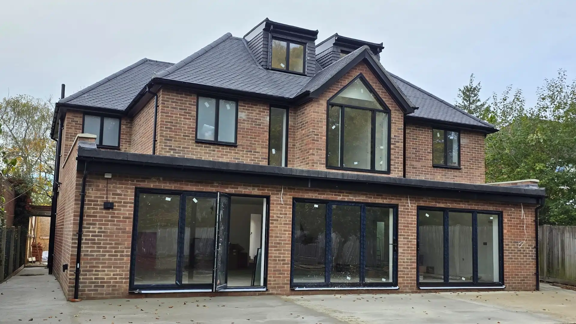 Aluminium windows and doors in a modern London home supply and install by Durajoin