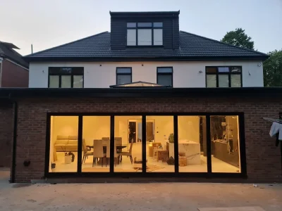 Aluminium bifold doors installed by Durajoin