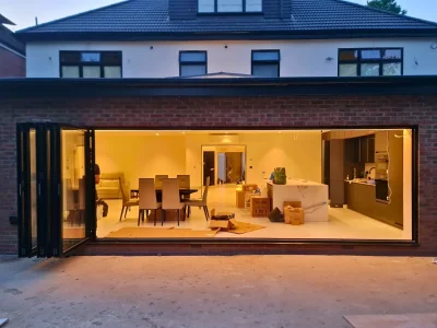 Bifold doors installed in London by Durajoin
