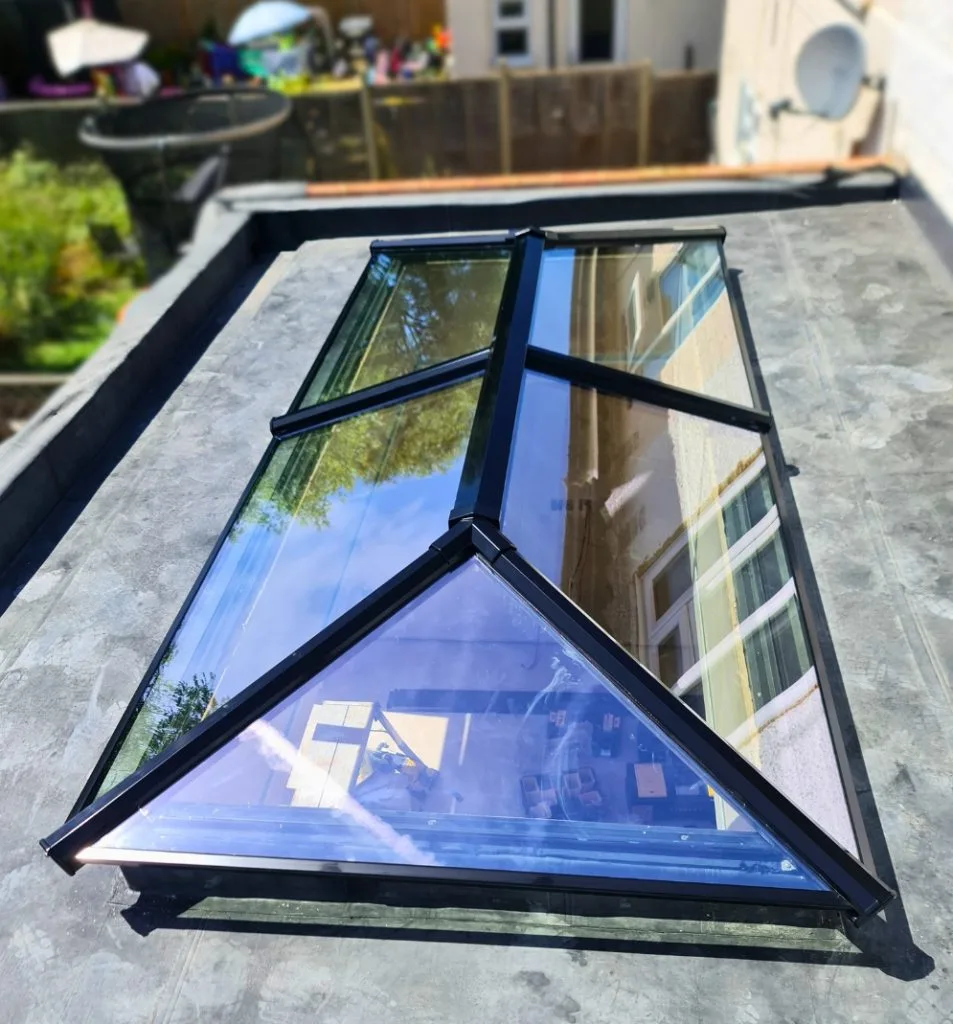 Aluminium roof light installation in Bromley by Durajoin