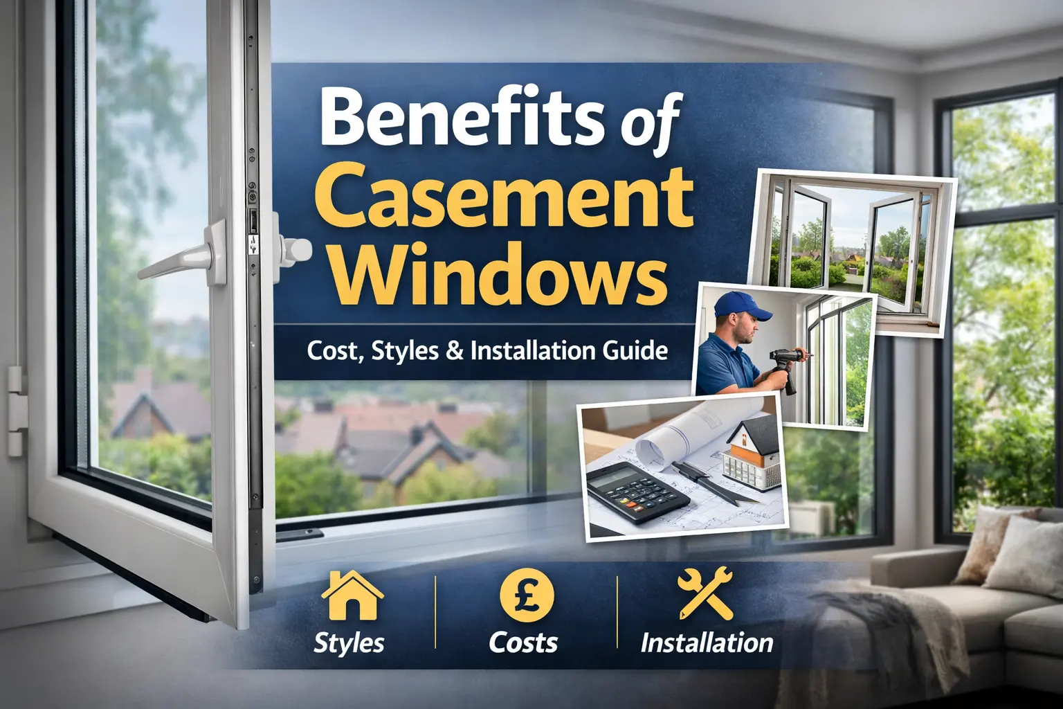 Benefits of casement windows including styles, cost factors and installation guide for modern homes