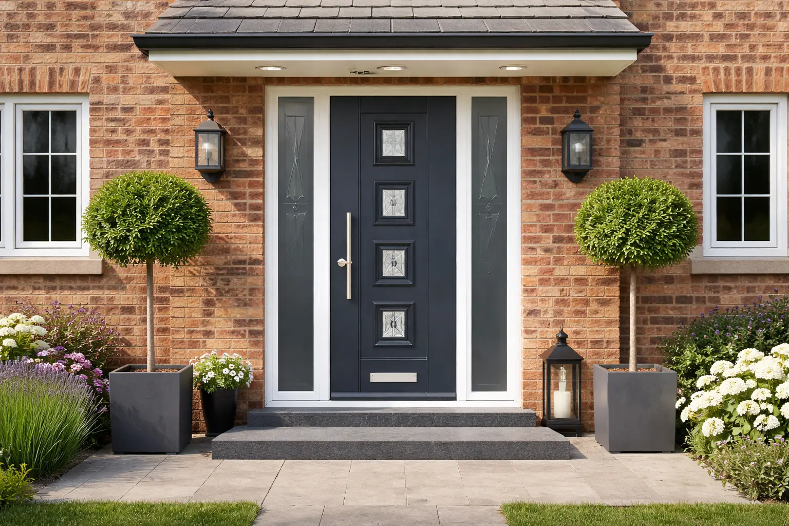 Are Composite Doors Worth It? Modern home with composite doors