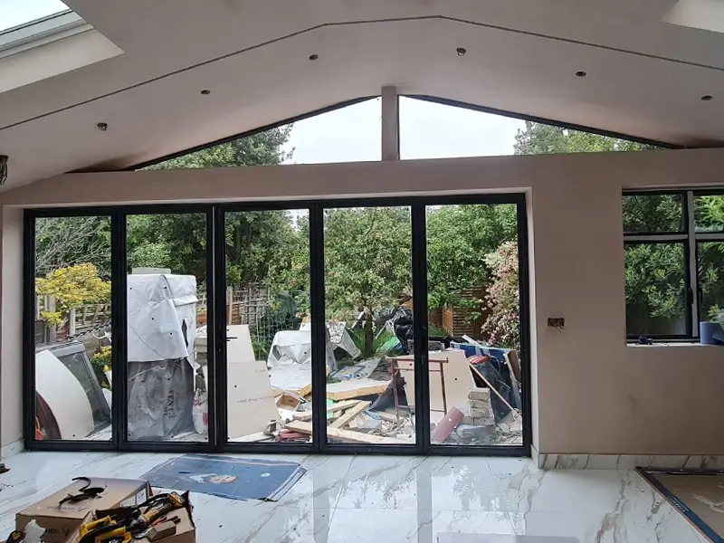 Aluminium bifold doors HA8 London installed by Durajoin
