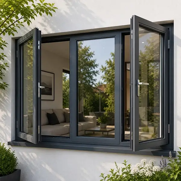 Aluminium casement windows London design by Durajoin