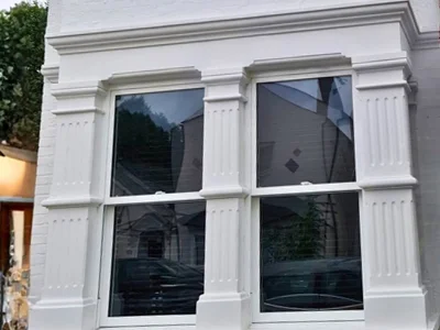Aluminium sash window in London installed by Durajoin