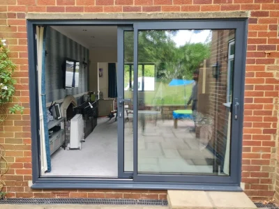 Aluminium Sliding Doors Supply and Installed in London Home by Durajoin