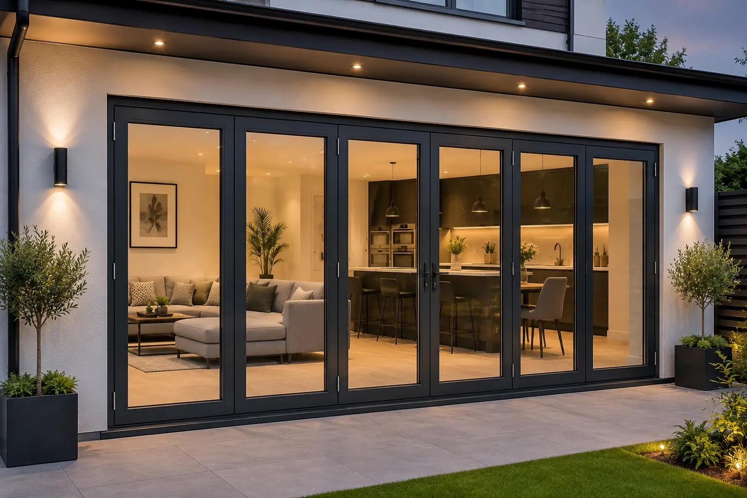 Bifold doors London installed in home