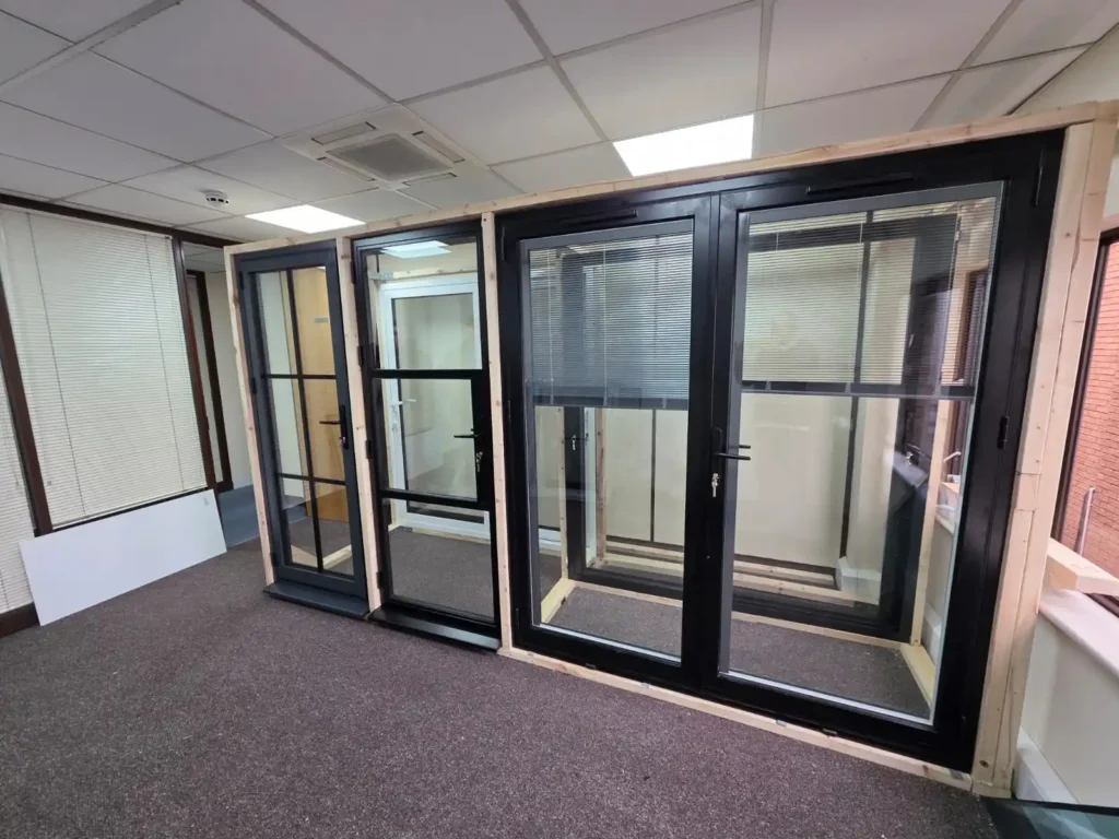 Durajoin aluminium windows and doors showroom interior