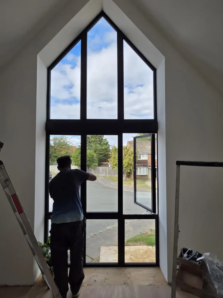 Aluminium window installation in Wokingham, Berkshire by Durajoin