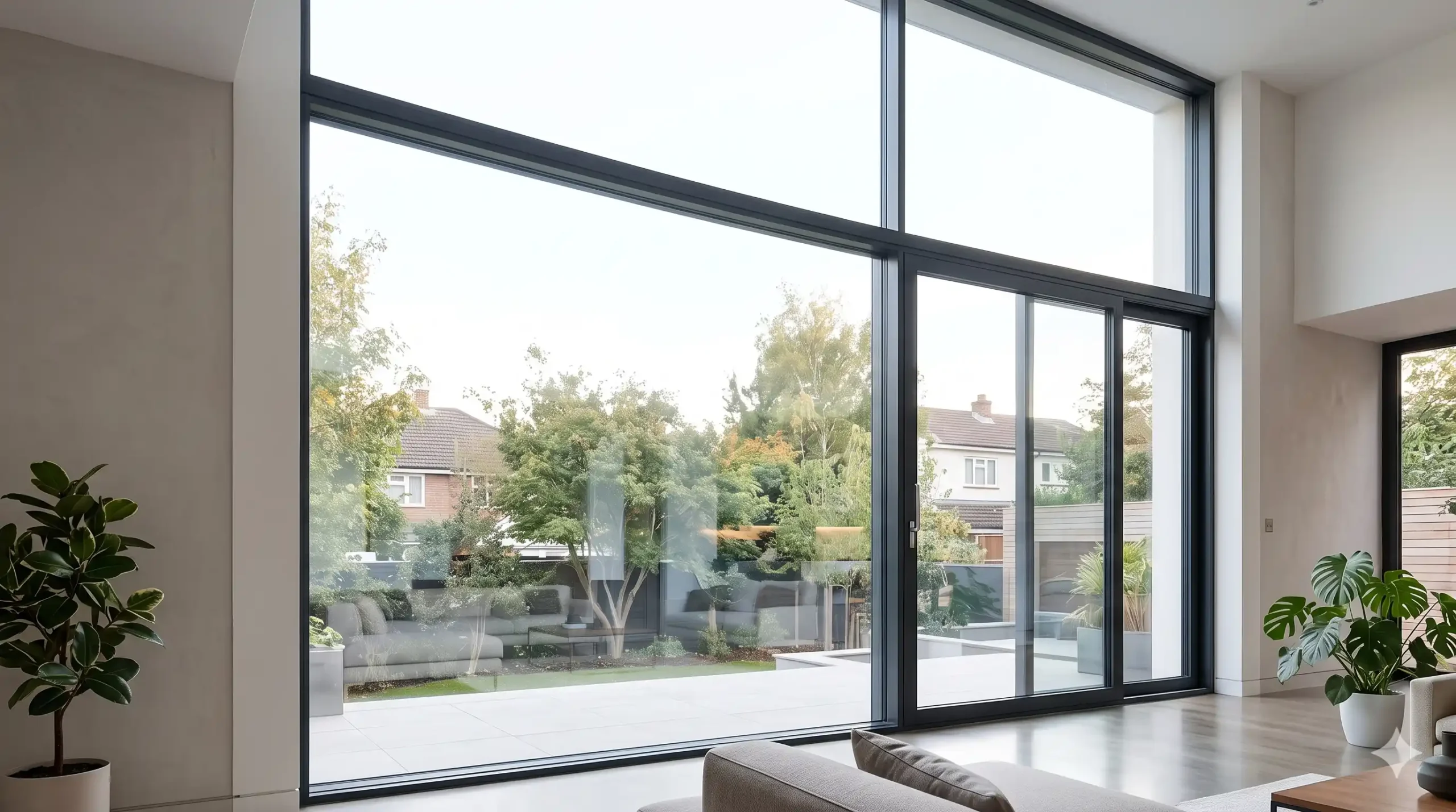 double glazing options installed in home with massive size