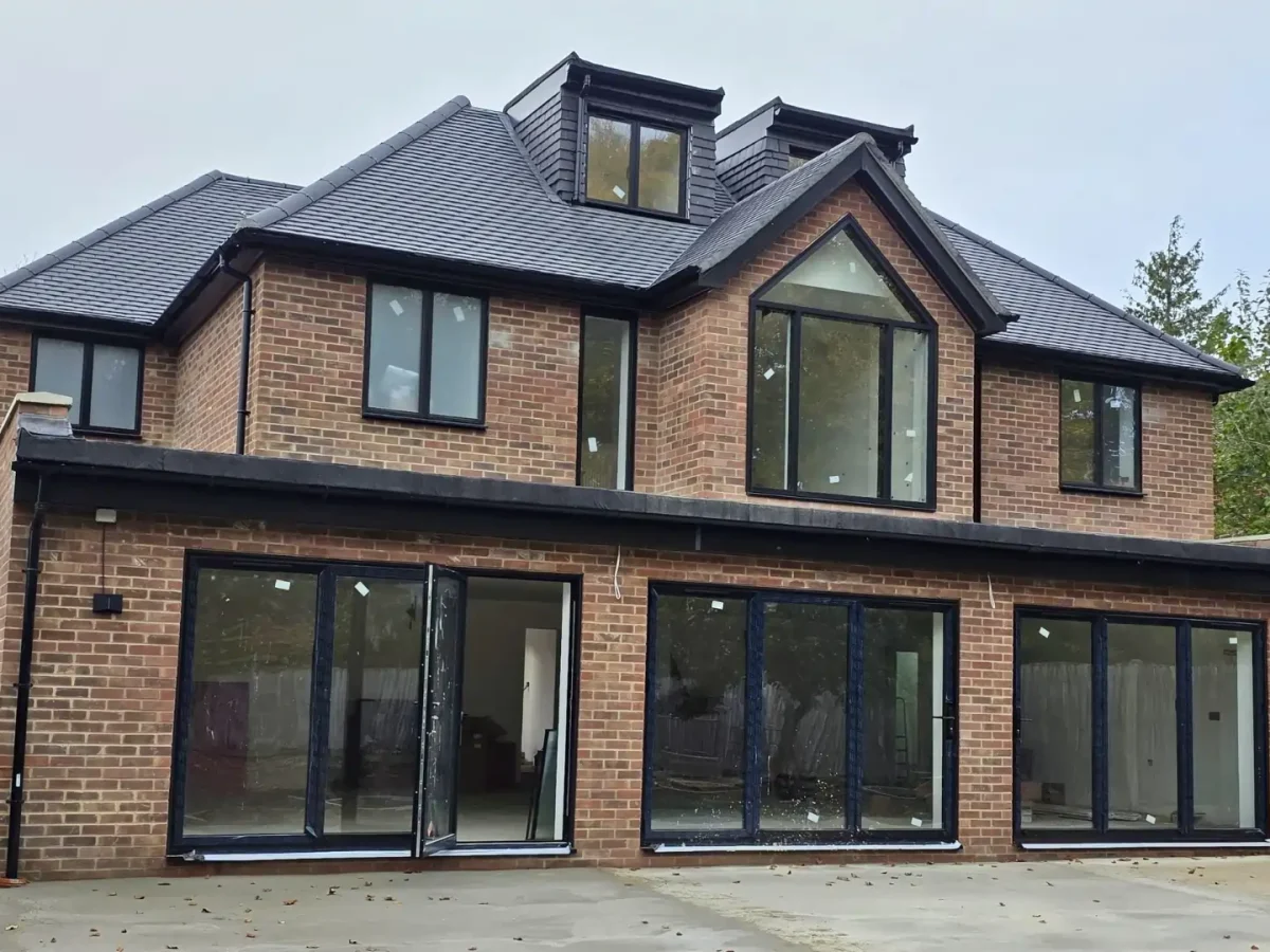 Modern aluminium bifold doors installed in a contemporary London home extension. About Durajoin
