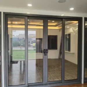 Commercial Aluminium sliding doors in London by Durajoin